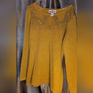 Oliver by Escio sparkly mustard sweater
